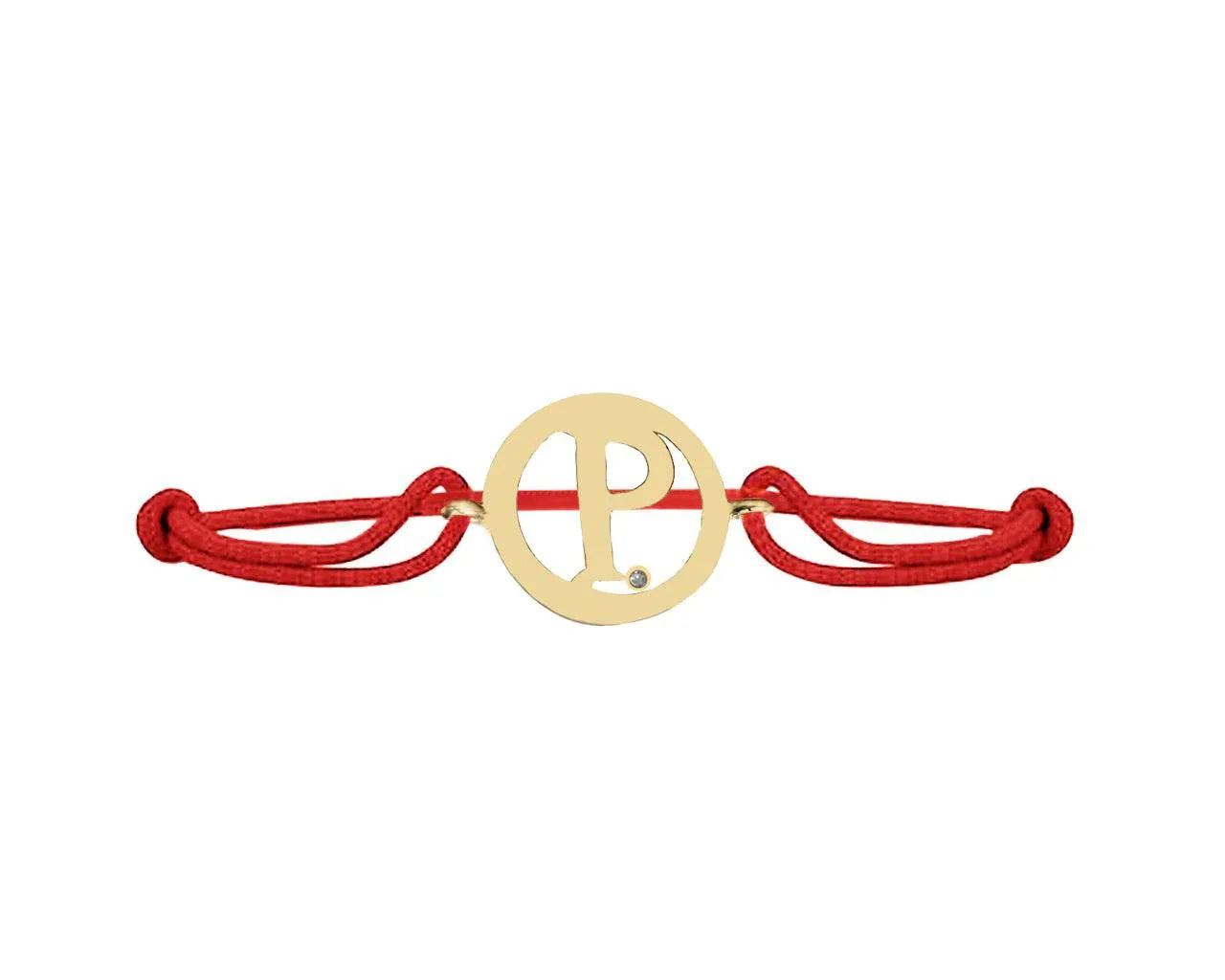 Alphabet P Gold Bracelet - Jewelslane