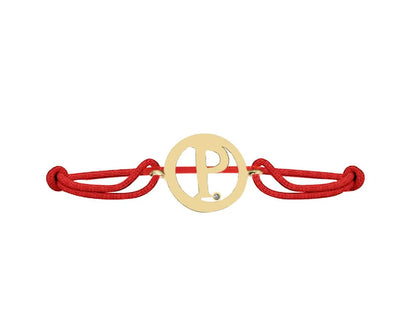 Alphabet P Gold Bracelet - Jewelslane