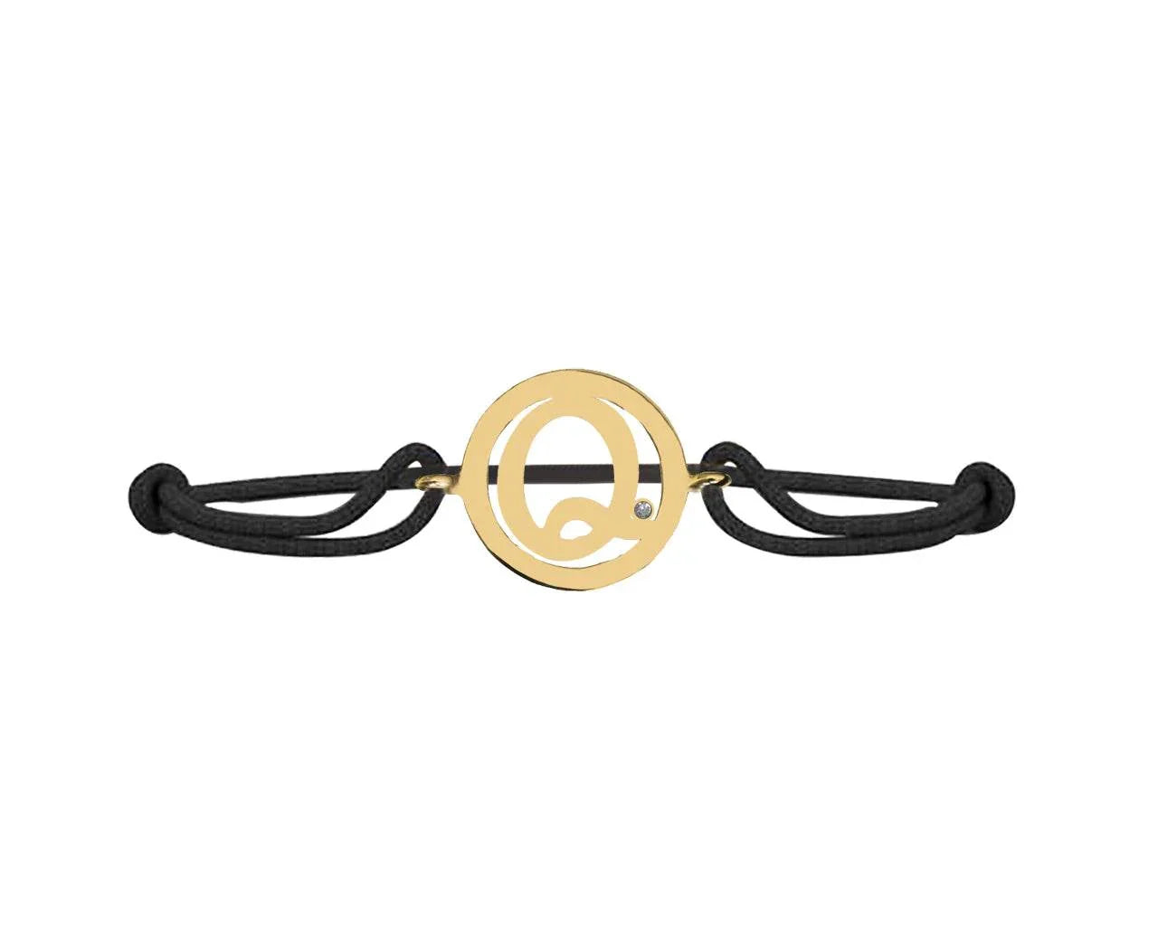 Alphabet Q Gold Bracelet - Jewelslane