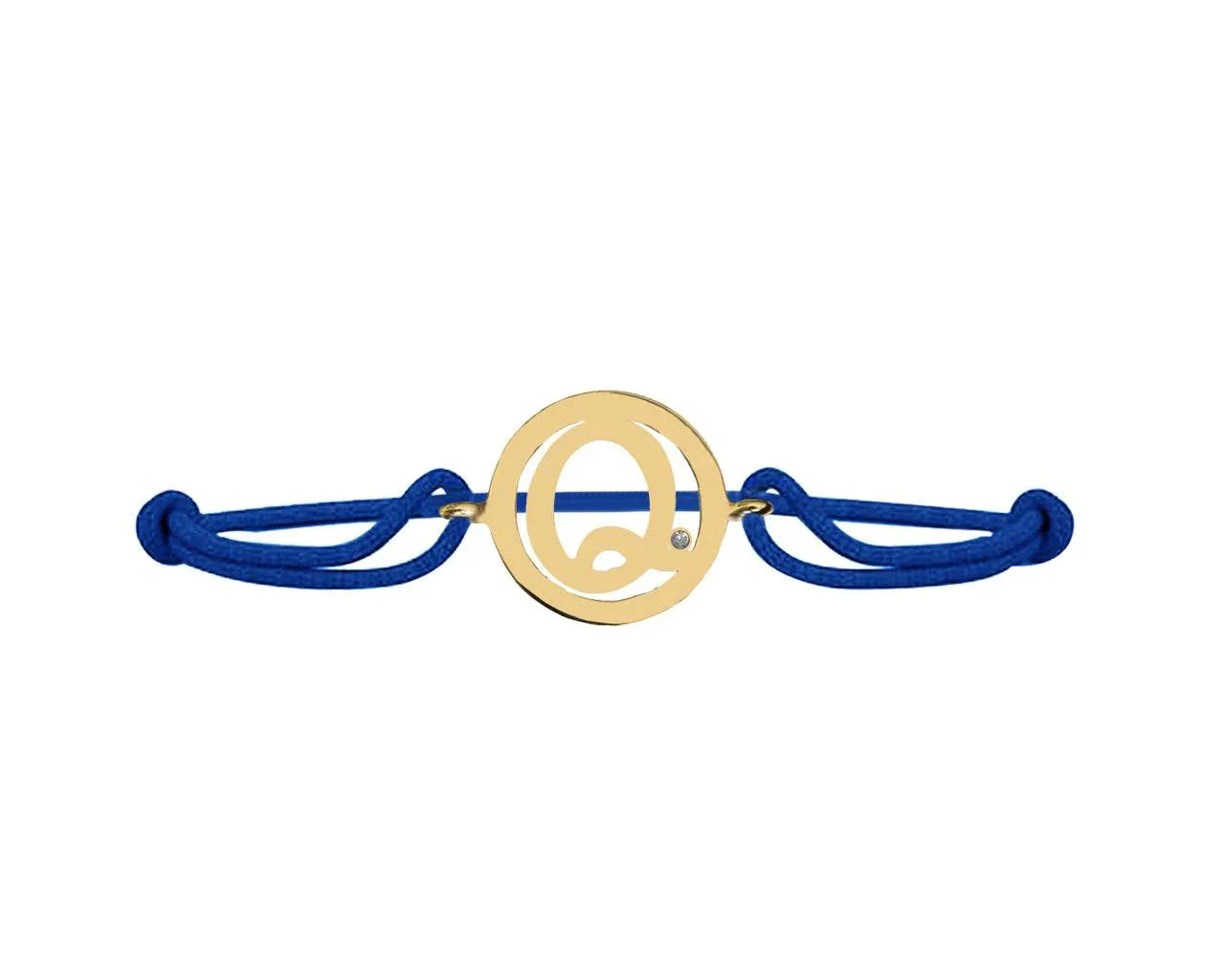 Alphabet Q Gold Bracelet - Jewelslane