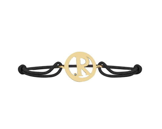 Alphabet R Gold Bracelet - Jewelslane