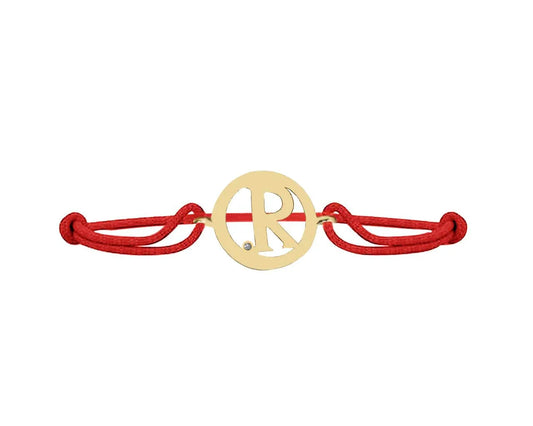 Alphabet R Gold Bracelet - Jewelslane