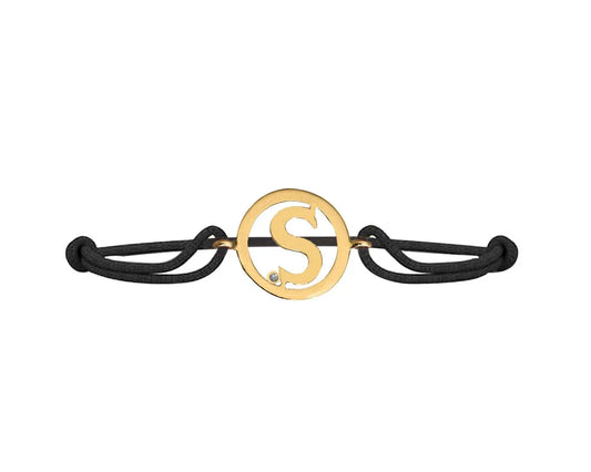 Alphabet S Gold Bracelet - Jewelslane