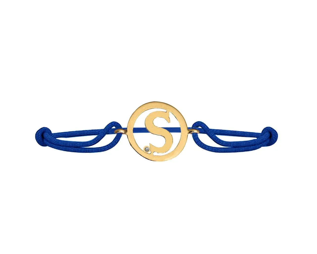 Alphabet S Gold Bracelet - Jewelslane