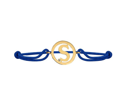 Alphabet S Gold Bracelet - Jewelslane