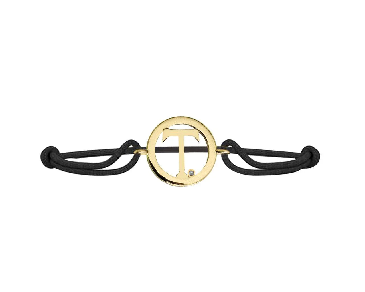 Alphabet T Gold Bracelet - Jewelslane