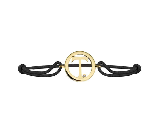 Alphabet T Gold Bracelet - Jewelslane
