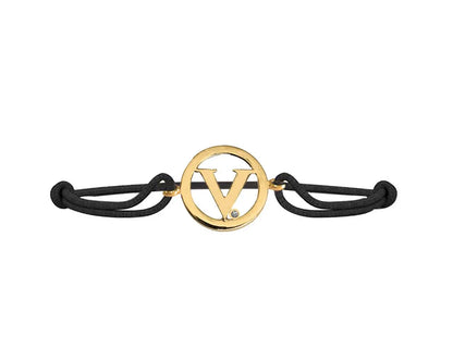 Alphabet V Gold Bracelet - Jewelslane