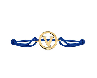 Alphabet V Gold Bracelet - Jewelslane