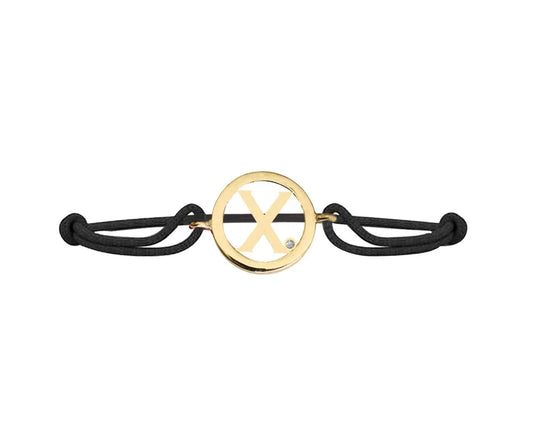 Alphabet X Gold Bracelet - Jewelslane