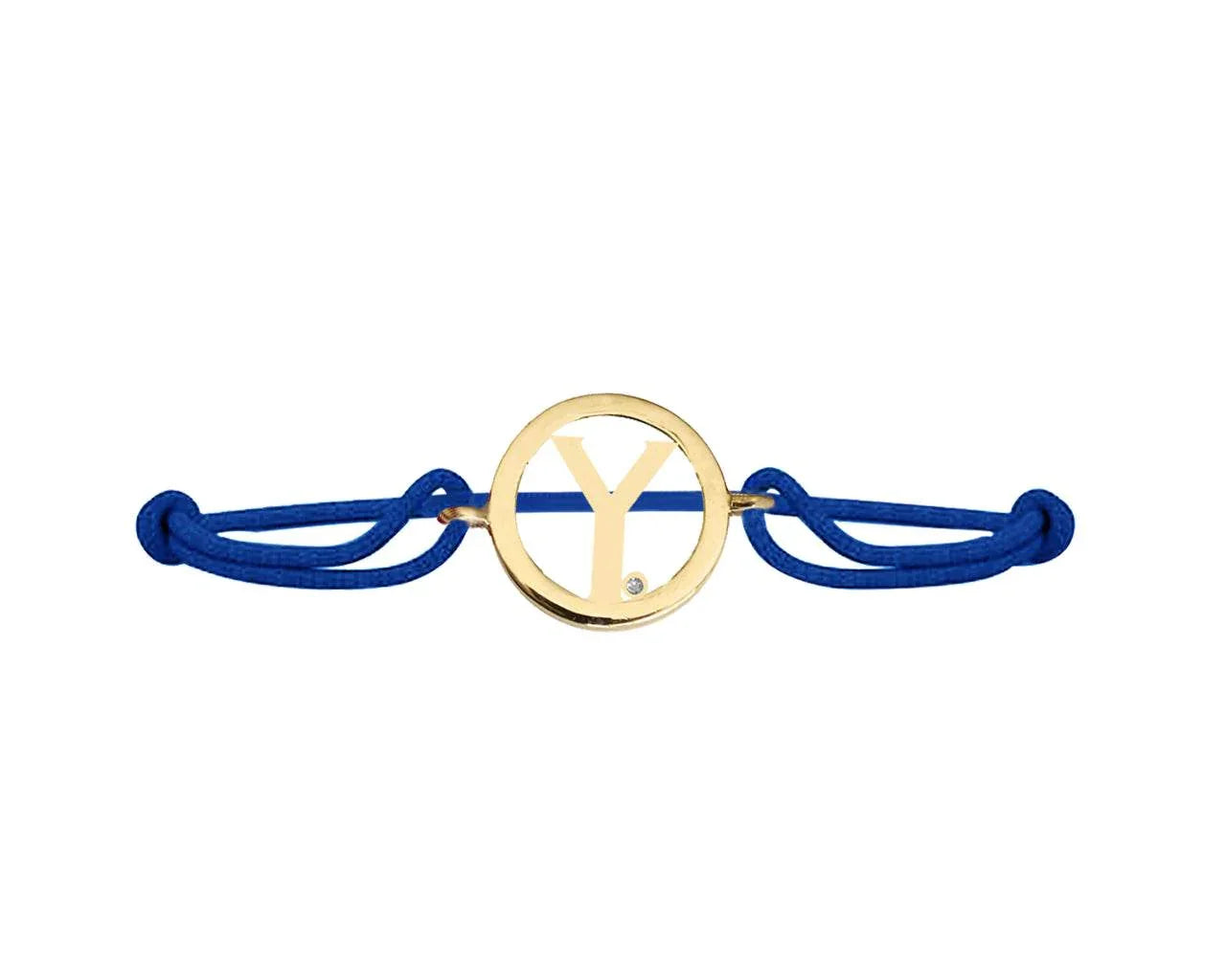 Alphabet Y Gold Bracelet - Jewelslane