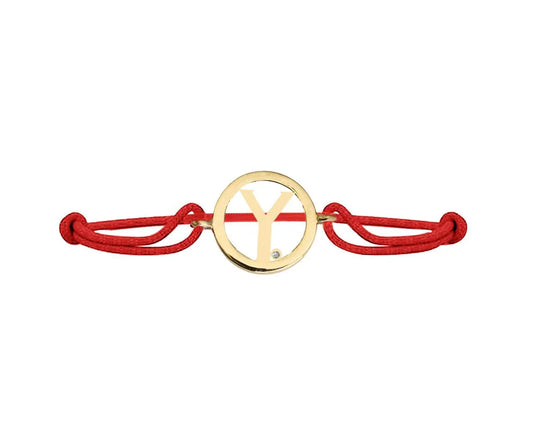 Alphabet Y Gold Bracelet - Jewelslane