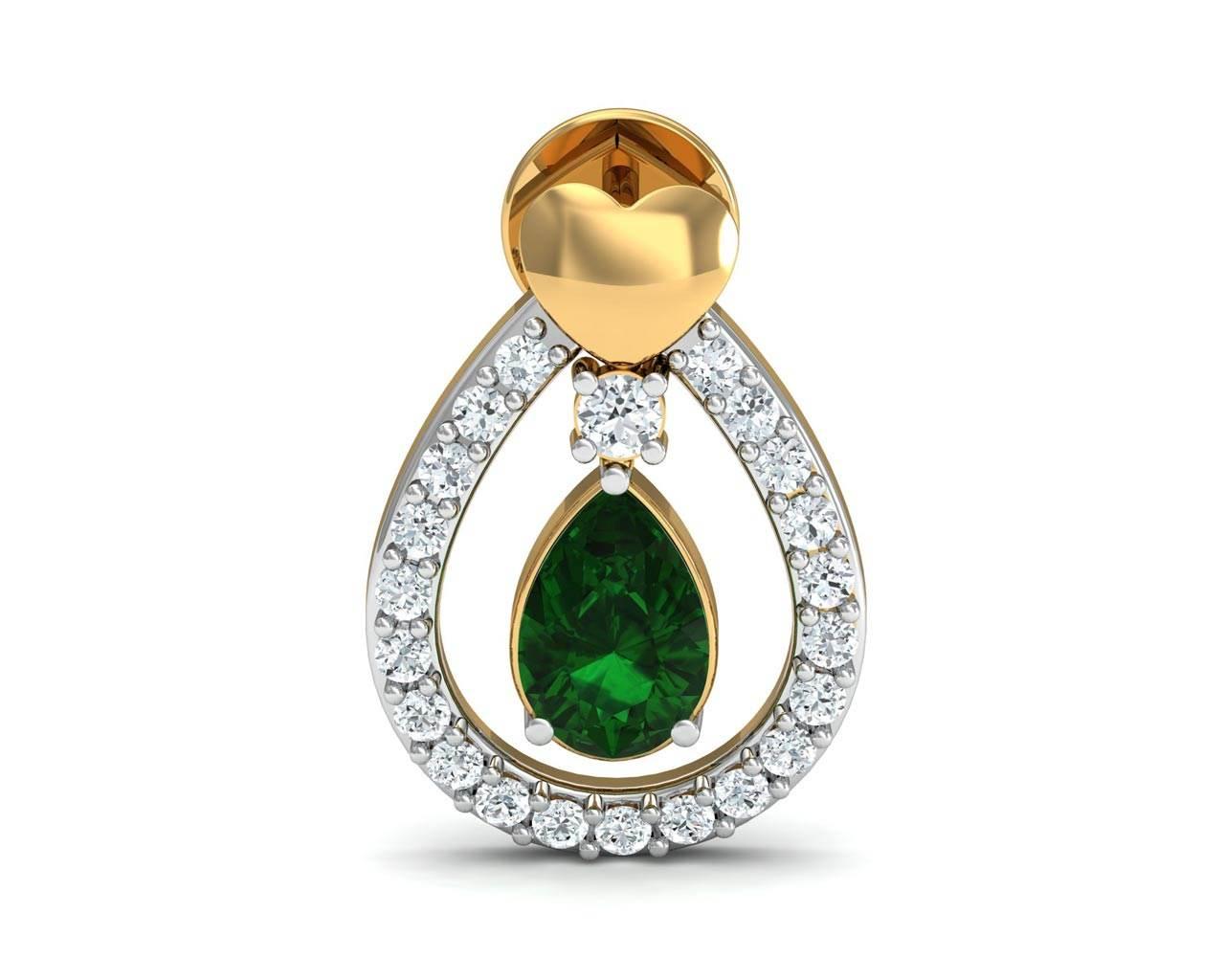 Ameena Emerald & Diamond Earrings - Jewelslane