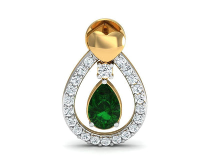 Ameena Emerald & Diamond Earrings - Jewelslane