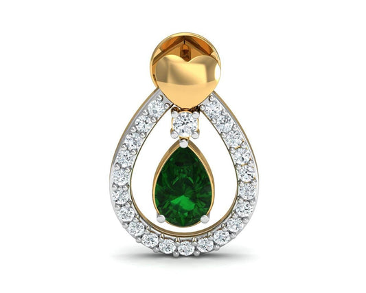 Ameena Emerald & Diamond Earrings - Jewelslane