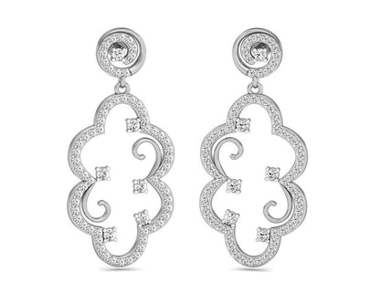 Anan Diamond Gold Danglers - Jewelslane