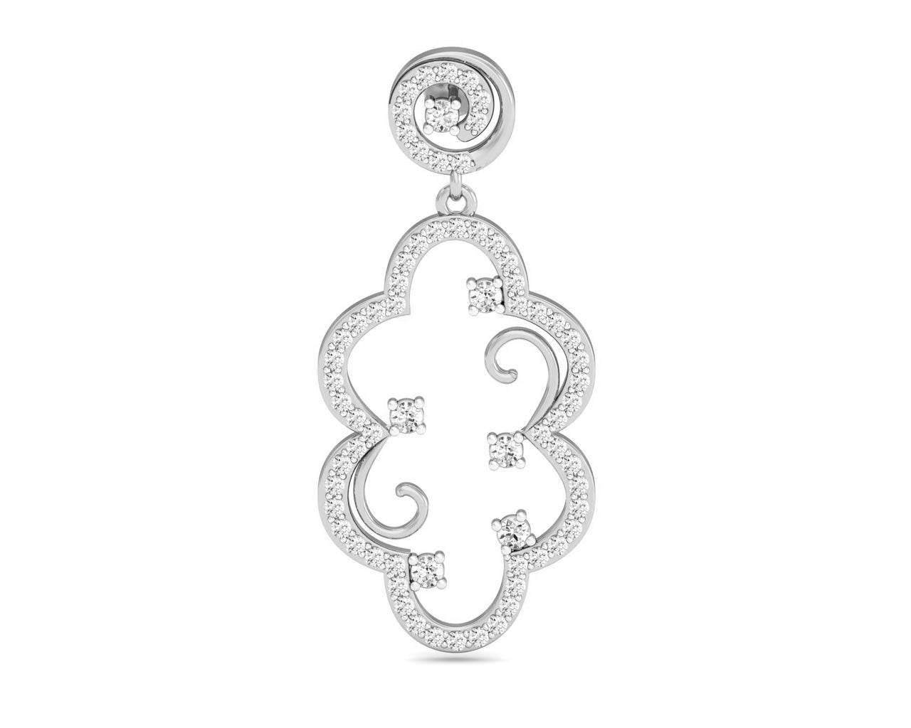 Anan Diamond Gold Danglers - Jewelslane