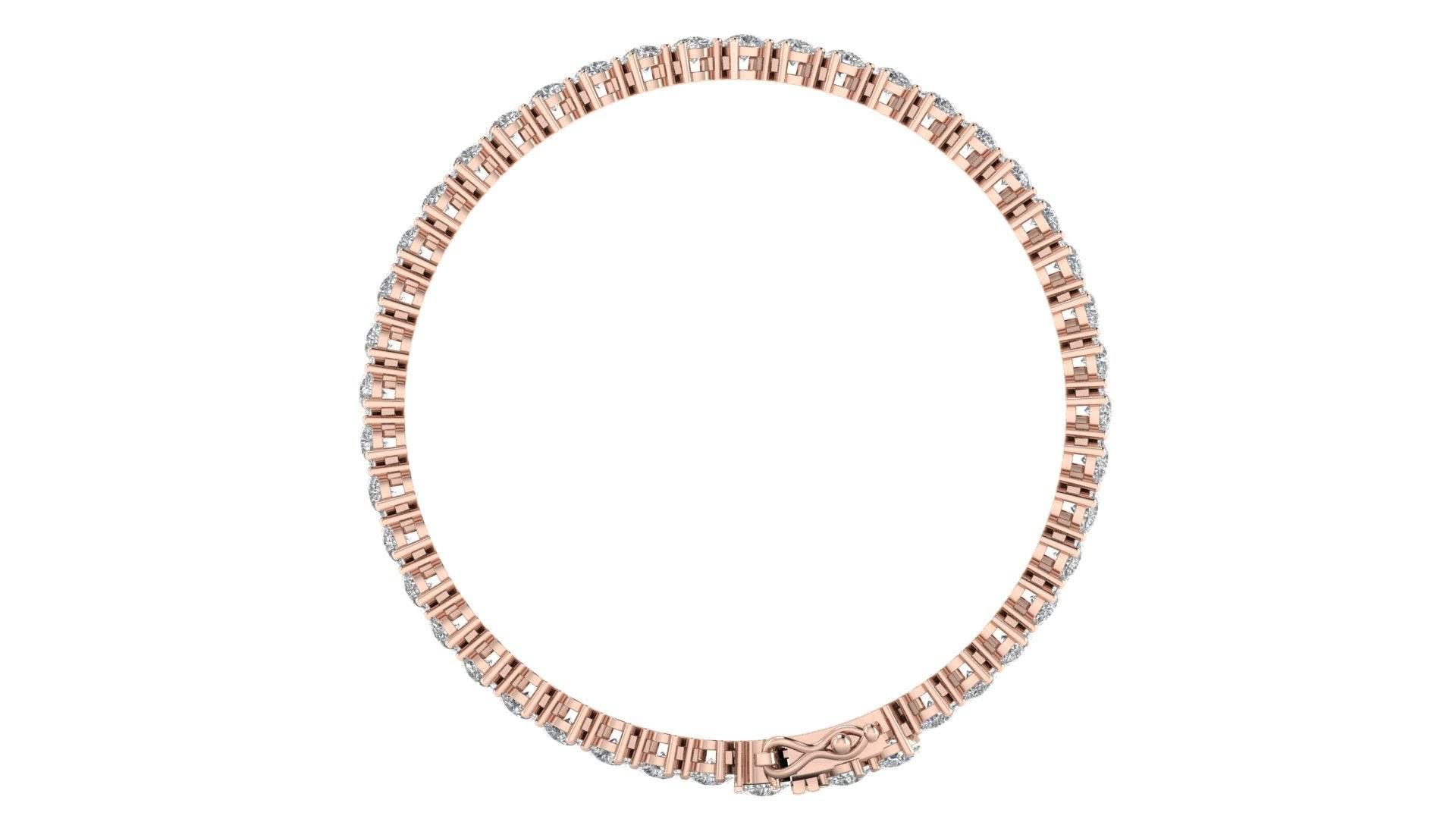 Ananya Pear Shape Lab Grown Diamond Tennis Bracelet in Gold - Jewelslane