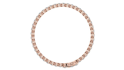 Ananya Pear Shape Lab Grown Diamond Tennis Bracelet in Gold - Jewelslane