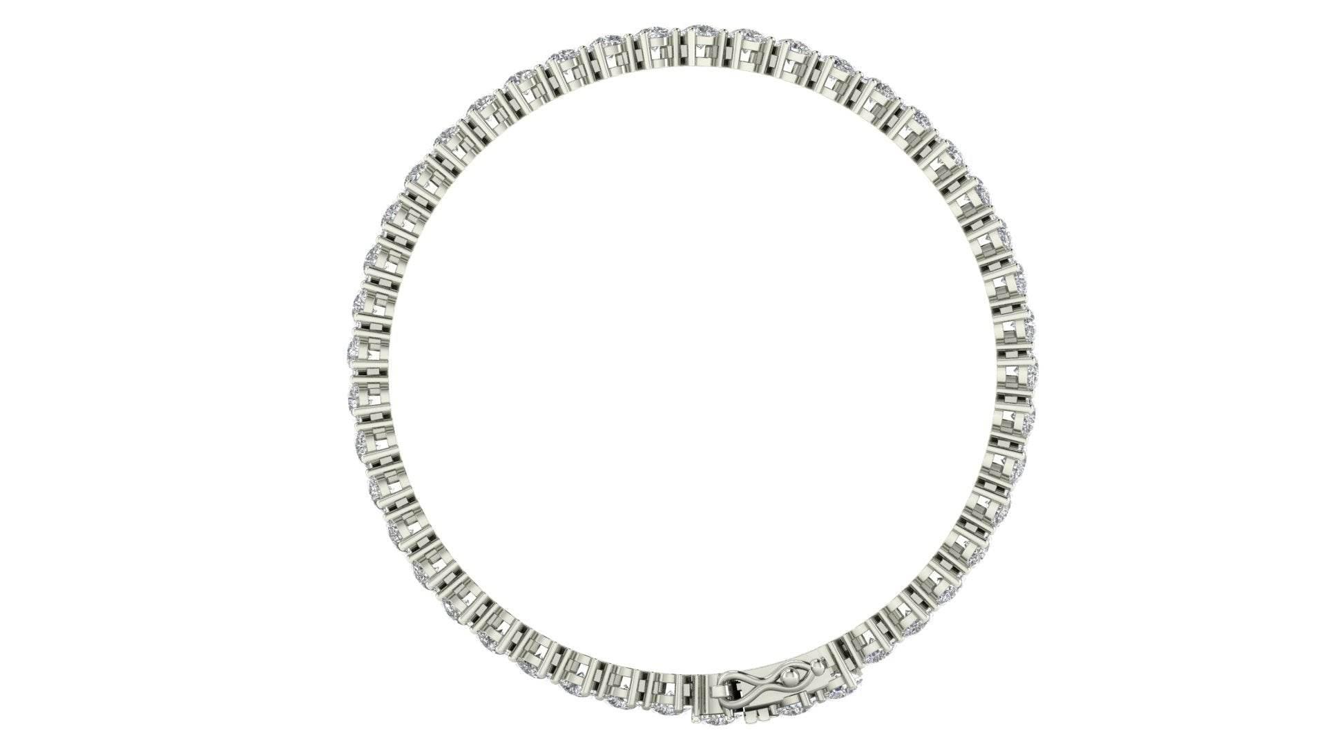 Ananya Pear Shape Lab Grown Diamond Tennis Bracelet in Gold - Jewelslane