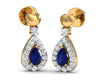 Anchita Sapphire Diamond Earrings - Jewelslane