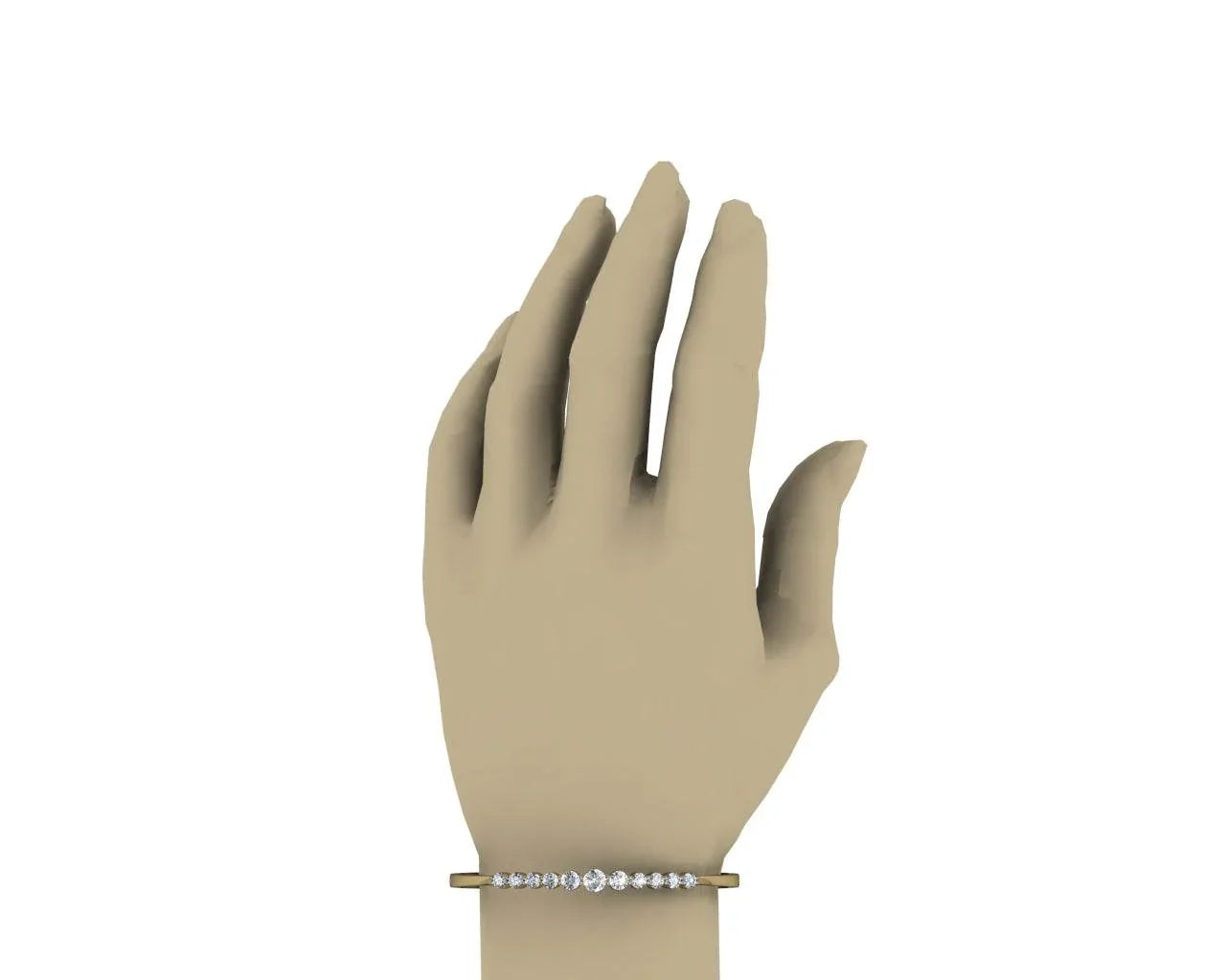 Aneesha Diamond Bangle - Jewelslane