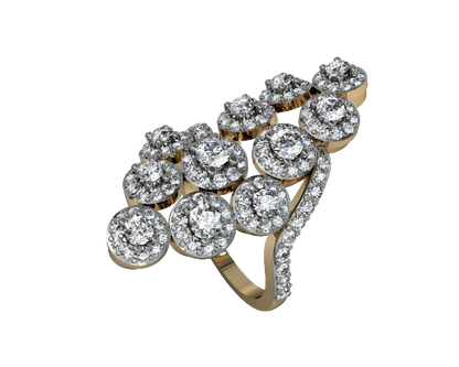 Angelic Diamond Cocktail Ring - Jewelslane
