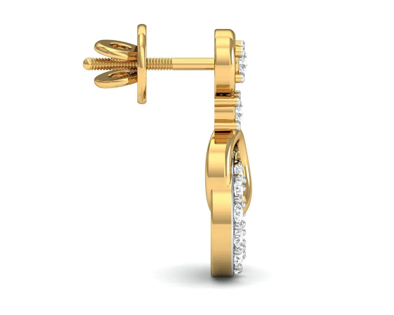 Anishi Diamond Dangle Earrings Additional Image 1