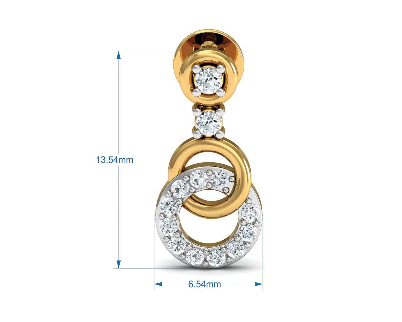 Anishi Diamond Dangle Earrings Additional Image 3
