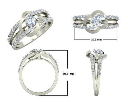 Araiya Solitaire Diamond Engagement Ring - Jewelslane