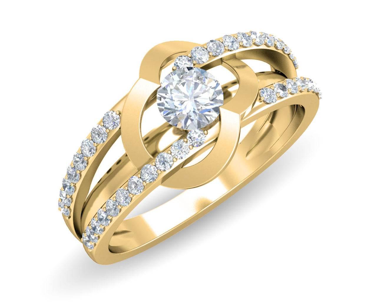 Araiya Solitaire Diamond Engagement Ring - Jewelslane