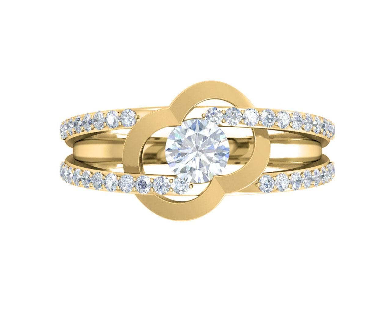 Araiya Solitaire Diamond Engagement Ring - Jewelslane