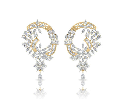Ariel Elegant Diamond Earrings - Jewelslane