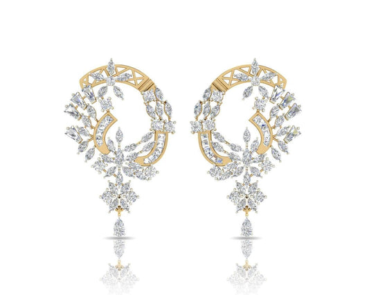 Ariel Elegant Diamond Earrings - Jewelslane