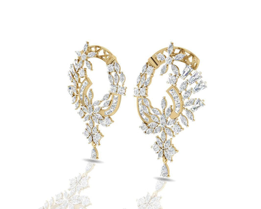 Ariel Elegant Diamond Earrings - Jewelslane