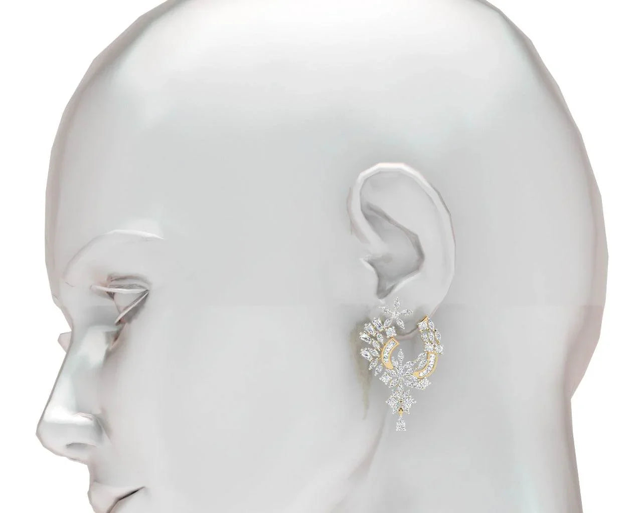 Ariel Elegant Diamond Earrings - Jewelslane