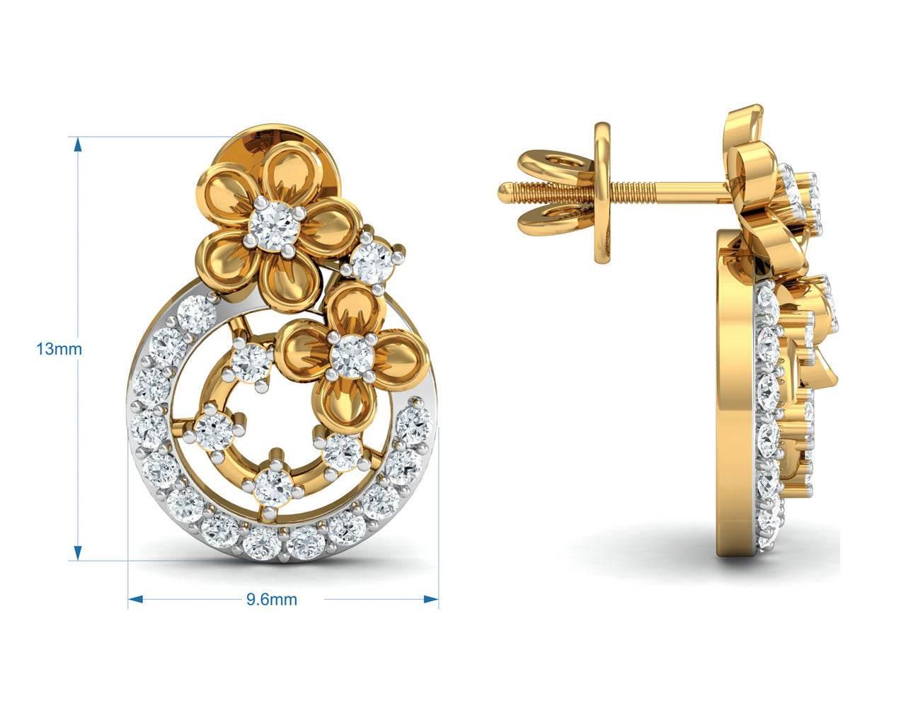 Arnit Diamond Earrings in Gold - Jewelslane