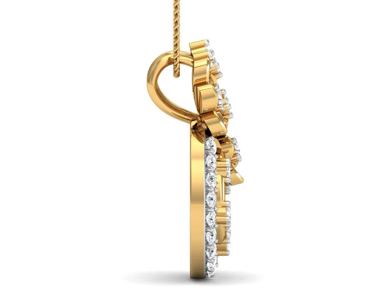 Arnit Diamond Pendant in Gold - Jewelslane