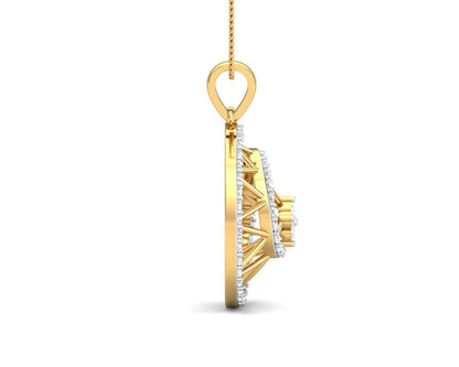 Astra Diamond pendant in 14k hallmarked Gold - Jewelslane