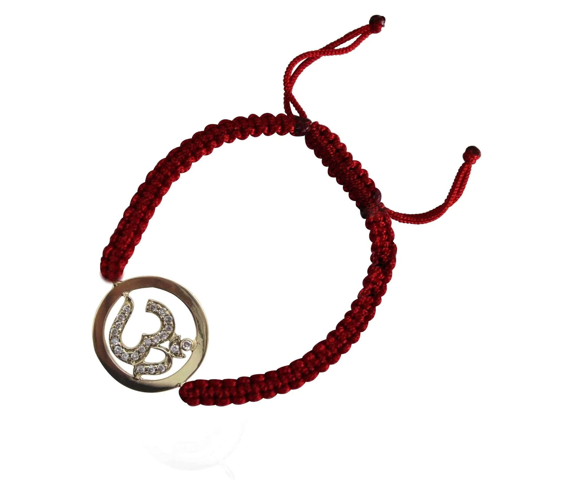 Om Gold Bracelet with Diamonds - Jewelslane