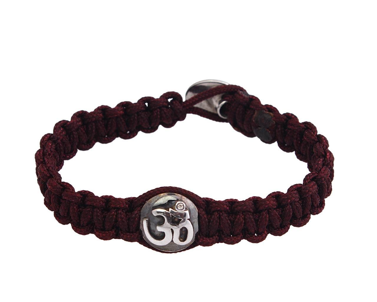 Men's Aum Bracelet in Silver - Jewelslane