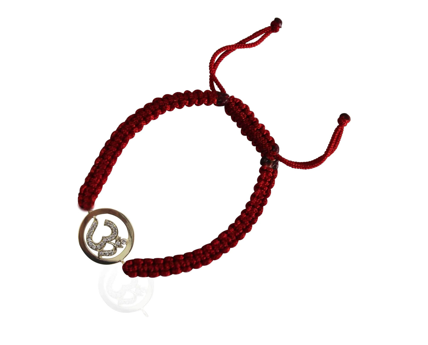 Om Bracelet in Gold Inside Diamond - Jewelslane
