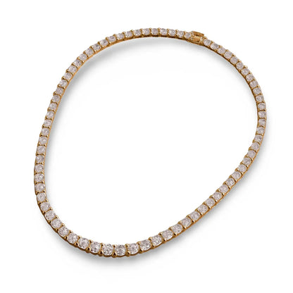 Ava Lab Grown Diamond Tennis Necklace In Gold - Jewelslane