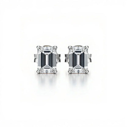 Baby Lab Diamond Solitaire Earrings in Princess, Heart, Oval, Round, Pear & Emerald Cuts – Available in Yellow Gold, Rose Gold & White Gold by JewelsLane