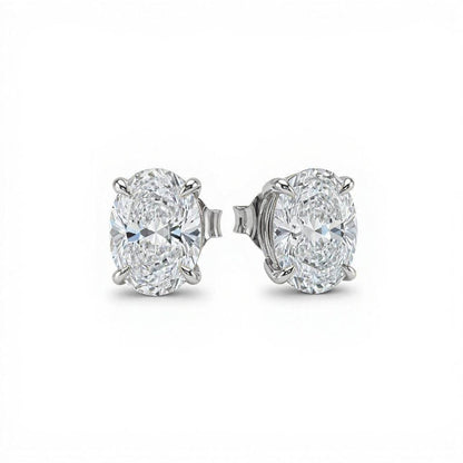 Baby Lab Diamond Solitaire Earrings in Princess, Heart, Oval, Round, Pear & Emerald Cuts – Available in Yellow Gold, Rose Gold & White Gold by JewelsLane