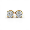 Baby Lab Diamond Solitaire Earrings in Princess, Heart, Oval, Round, Pear & Emerald Cuts – Available in Yellow Gold, Rose Gold & White Gold by JewelsLane