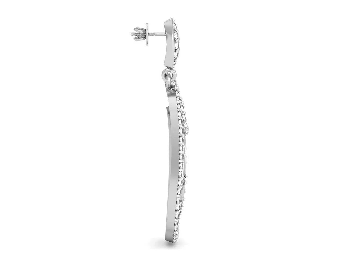 Bela Diamond Dangle Drop Earrings - Jewelslane