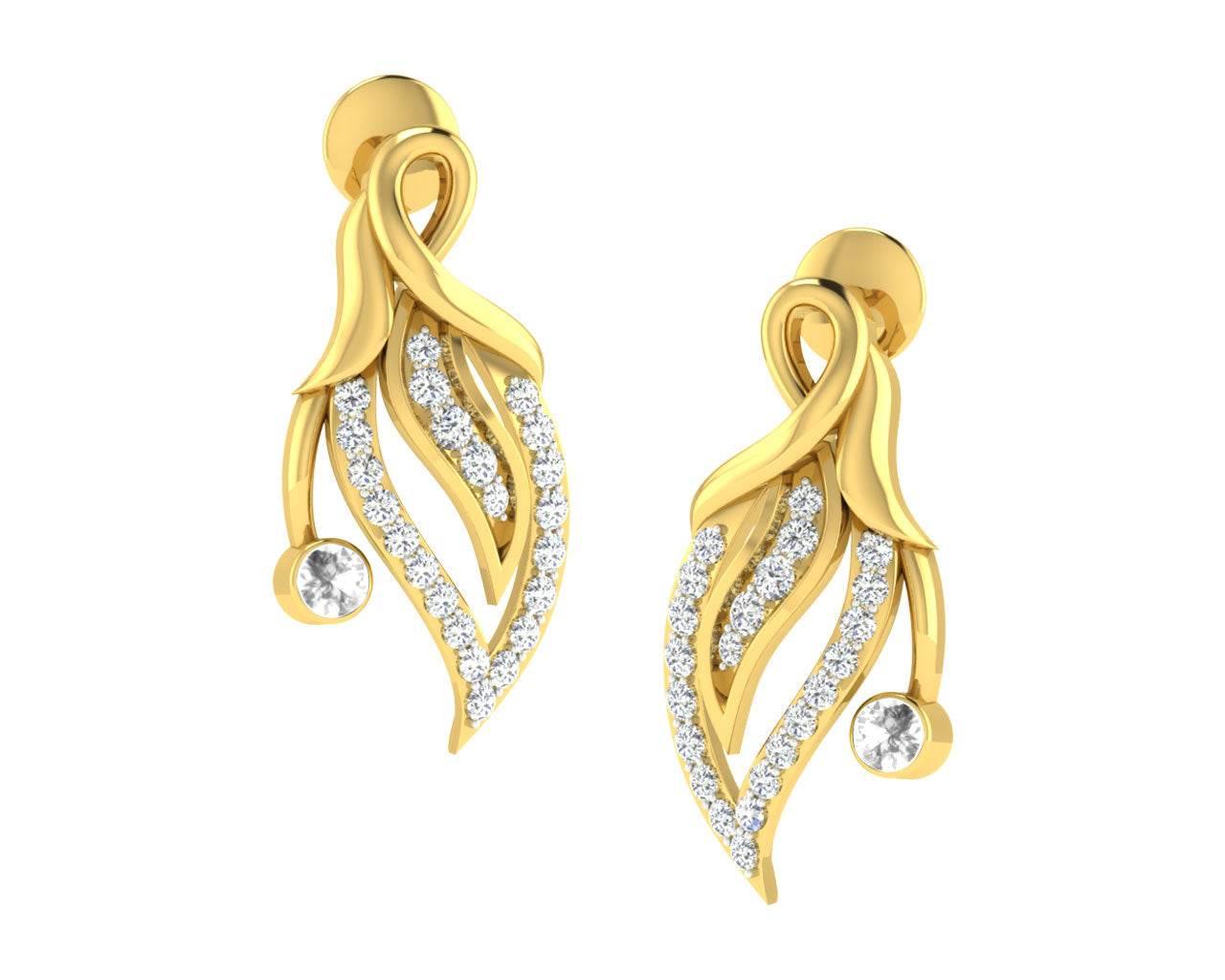 Berti Diamond Earrings - Jewelslane