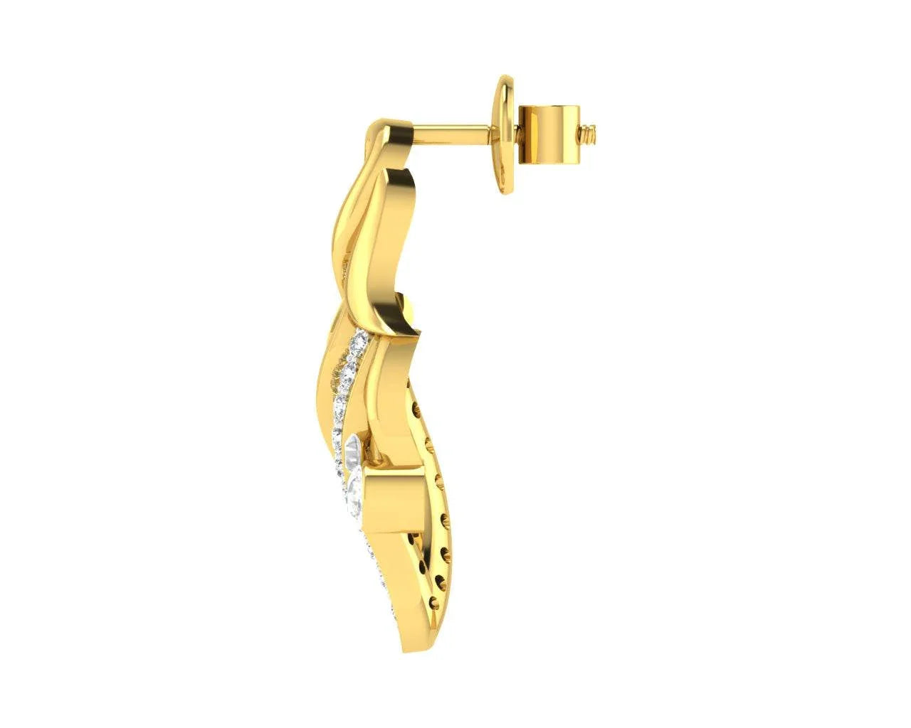 Berti Diamond Earrings - Jewelslane