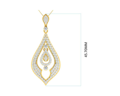 Nomi Diamond Pendant in Gold - Jewelslane